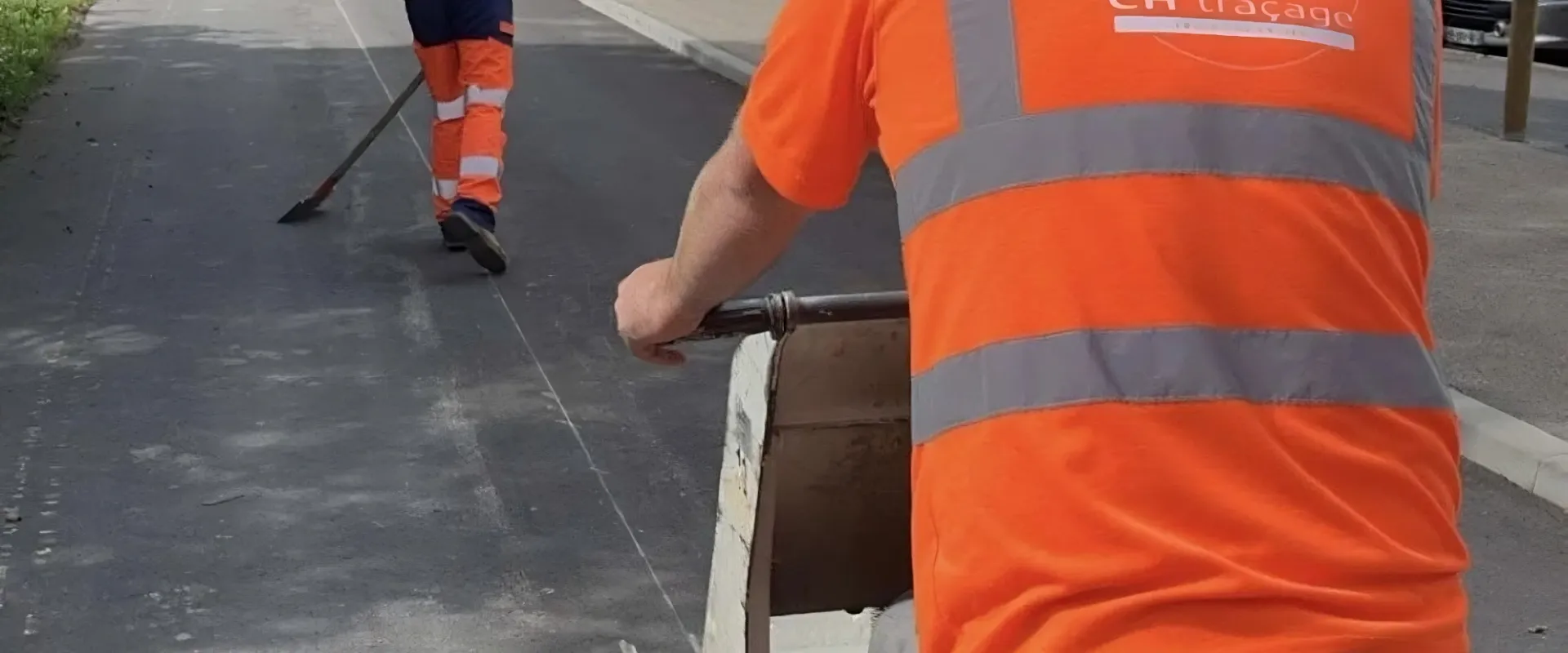 Marquage au sol à Mayenne