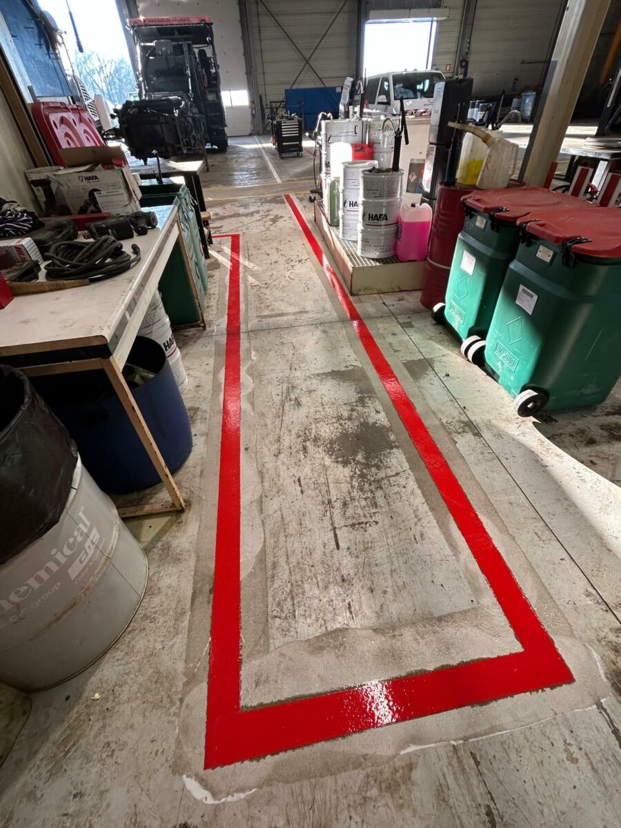 Ch Tracage Peinture Sol Laval Resine Sol 5